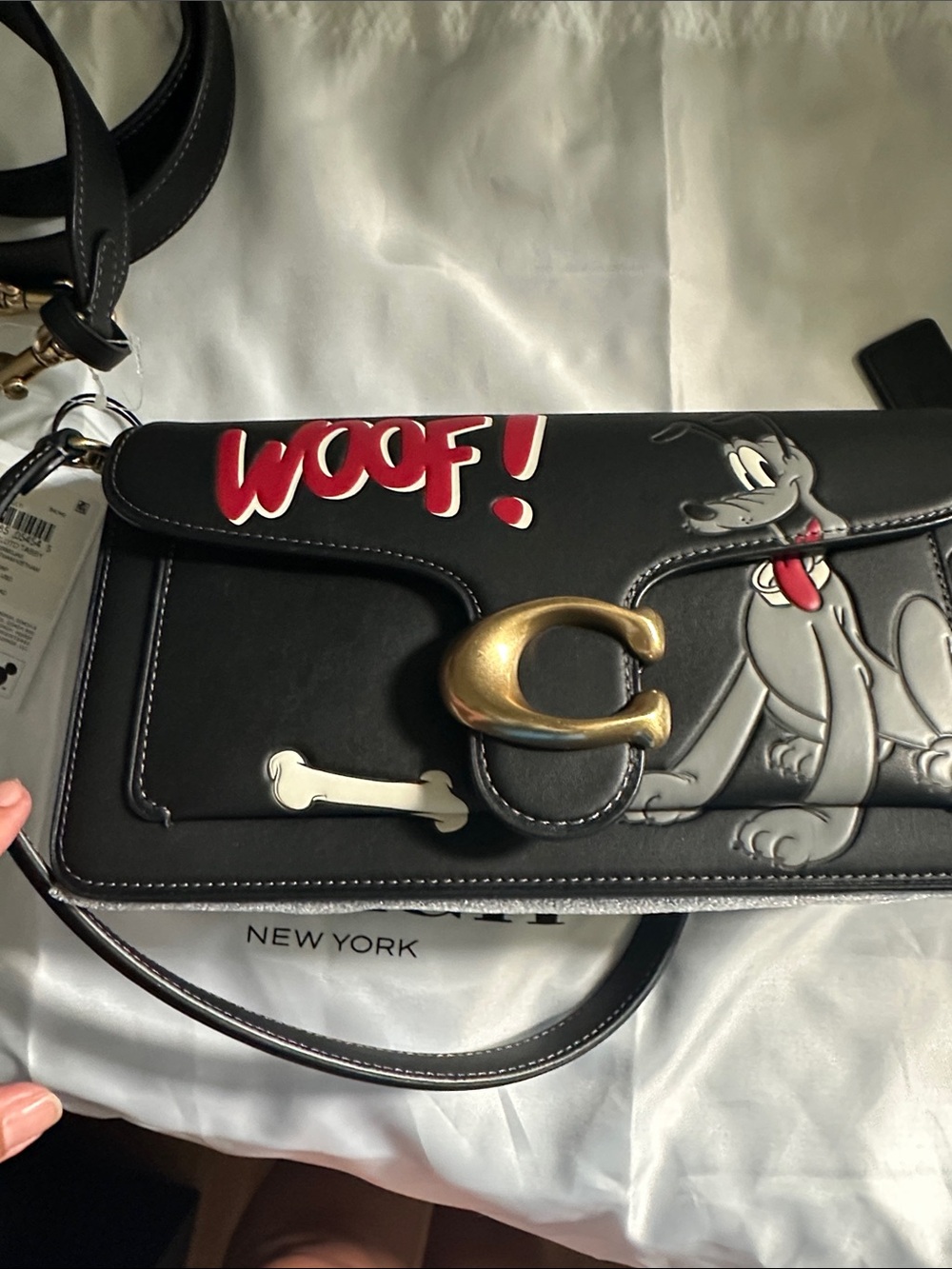 Disney X Coach Tabby Shoulder Bag 26 With Pluto - Picture 4 of 5